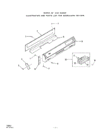 02 - Main Top parts for Whirlpool Range 1453W0A from AppliancePartsPros.com
