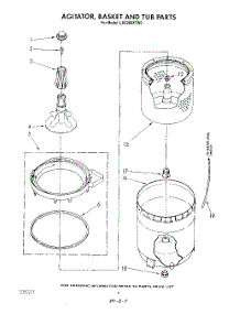 04 - Agitator, Basket And Tub parts for Whirlpool Washer LA5280XTF0 from AppliancePartsPros.com