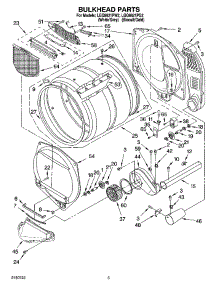 03 - Bulkhead Parts parts for Whirlpool Dryer LGQ8621PW2 from AppliancePartsPros.com