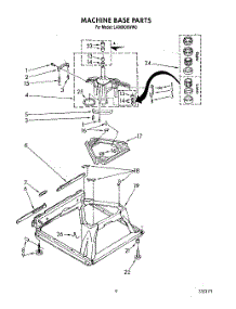 07 - Machine Base parts for Whirlpool Washer LA9680XWN0 from AppliancePartsPros.com