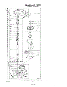 10 - Gearcase parts for Whirlpool Washer LA5100XTW0 from AppliancePartsPros.com