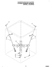 06 - Suspension parts for Whirlpool Washer LMR4232AW0 from AppliancePartsPros.com