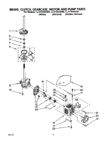 06 - Brake, Clutch, Gearcase, Motor And Pump parts for Whirlpool Washer LLV7244AG0 from AppliancePartsPros.com