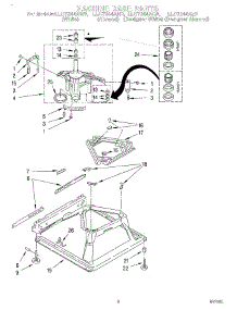 07 - Machine Base parts for Whirlpool Washer LLC7244AZ0 from AppliancePartsPros.com