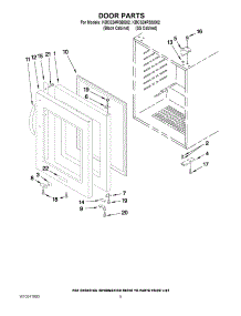 03 - Door Parts parts for Kitchenaid Wine Cooler KBCS24RSSS02 from AppliancePartsPros.com