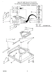 06 - Machine Base parts for Whirlpool Washer 3LSC9255AQ0 from AppliancePartsPros.com