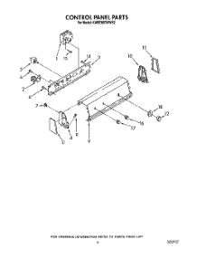 04 - Control Panel parts for Kitchenaid Washer KAWE660WWH2 from AppliancePartsPros.com