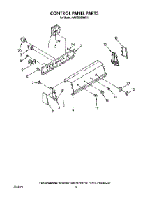07 - Control Panel parts for Kitchenaid Washer KAWE860WWH1 from AppliancePartsPros.com