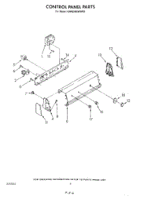 04 - Control Panel parts for Kitchenaid Washer KAWE460WWH0 from AppliancePartsPros.com
