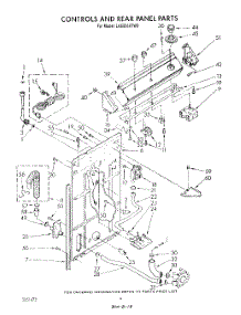 03 - Controls And Rear Panel parts for Whirlpool Washer LA6058XTN0 from AppliancePartsPros.com