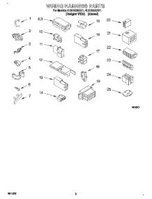 07 - Wiring Harness parts for Whirlpool Washer 4LSC9255AQ1 from AppliancePartsPros.com