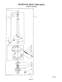 09 - Brake And Drive Tube parts for Whirlpool Washer LA5380XTM0 from AppliancePartsPros.com