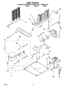 05 - Unit parts for Kitchenaid Refrigerator KTRS22ELBL01 from AppliancePartsPros.com