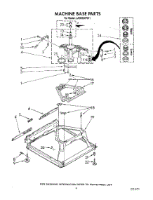 08 - Machine Base parts for Whirlpool Washer LA5668XTW1 from AppliancePartsPros.com