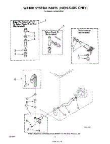 11 - Water System (Non Suds Only) parts for Whirlpool Washer LA5805XPW1 from AppliancePartsPros.com