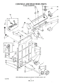 03 - Controls And Rear Panel parts for Whirlpool Washer 6LA6300XTW1 from AppliancePartsPros.com