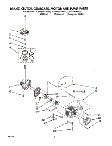 06 - Brake, Clutch, Gearcase, Motor And Pump parts for Whirlpool Washer LSV7244AQ0 from AppliancePartsPros.com