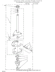 09 - Brake And Drive Tube parts for Whirlpool Washer LSV6234AW0 from AppliancePartsPros.com