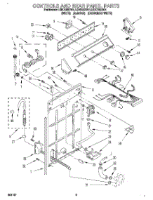 02 - Controls And Rear Panel parts for Whirlpool Washer LSN7233BW1 from AppliancePartsPros.com