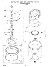 03 - Agitator, Basket And Tub parts for Whirlpool Washer 3MAS1432FW0 from AppliancePartsPros.com