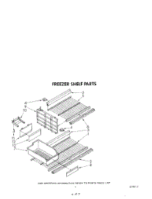 05 - Freezer Shelf parts for Kitchenaid Refrigerator KTRF22MTWH00 from AppliancePartsPros.com