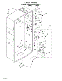 02 - Liner parts for Whirlpool Personal Valet System PVWN600LT0 from AppliancePartsPros.com