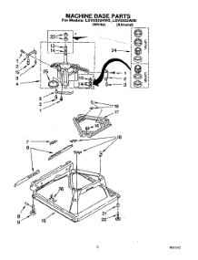 07 - Machine Base parts for Whirlpool Washer LSV9355AW0 from AppliancePartsPros.com