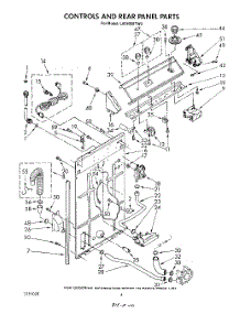 03 - Controls And Rear Panel parts for Whirlpool Washer LA5400XTW0 from AppliancePartsPros.com