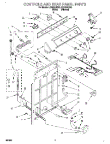 02 - Controls And Rear Panel parts for Whirlpool Washer LSR8244BN2 from AppliancePartsPros.com