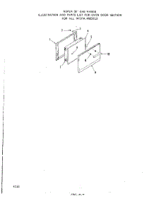 05 - Oven Door parts for Whirlpool Range 1413W1A from AppliancePartsPros.com