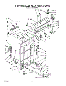 03 - Controls And Rear Panel parts for Whirlpool Washer LA5525XTN0 from AppliancePartsPros.com