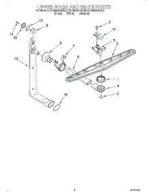 07 - Upper Wash And Rinse parts for Kitchenaid Dishwasher KUDM24SEBL0 from AppliancePartsPros.com