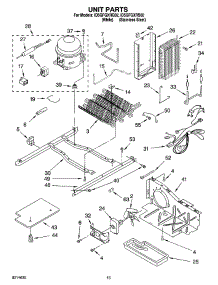 09 - Unit Parts parts for Whirlpool Refrigerator ID5GFGXRQ02 from AppliancePartsPros.com