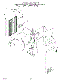 09 - Air Flow parts for Kitchenaid Refrigerator KSRP27QDBL00 from AppliancePartsPros.com