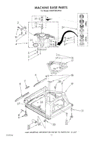 07 - Machine Base parts for Kitchenaid Washer KAWE755VWH0 from AppliancePartsPros.com
