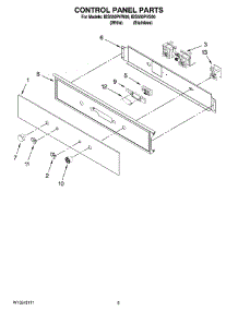 04 - Control Panel Parts parts for Whirlpool Oven IBS550PVW00 from AppliancePartsPros.com