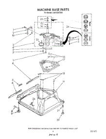 07 - Machine Base parts for Whirlpool Washer LA6150XTG0 from AppliancePartsPros.com