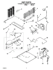 04 - Unit Parts parts for Whirlpool Refrigerator TT21AKXKT05 from AppliancePartsPros.com