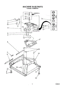 07 - Machine Base parts for Whirlpool Washer LA9300XTG0 from AppliancePartsPros.com