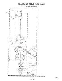 09 - Brake And Drive Tube parts for Whirlpool Washer GLA5580XSN2 from AppliancePartsPros.com
