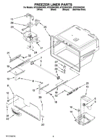 05 - Freezer Liner Parts parts for Maytag Refrigerator AFI2538AEB00 from AppliancePartsPros.com