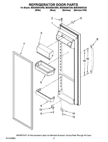 06 - Refrigerator Door Parts parts for Maytag Refrigerator MSD2658KES00 from AppliancePartsPros.com