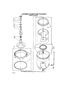 05 - Agitator, Basket And Tub parts for Whirlpool Washer LA5530XTM1 from AppliancePartsPros.com
