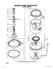 05 - Agitator, Basket And Tub parts for Whirlpool Washer LA5600XTM1 from AppliancePartsPros.com