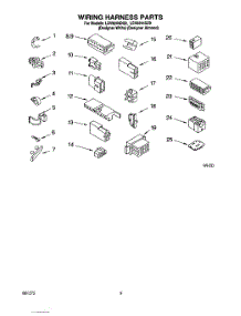 07 - Wiring Harness parts for Whirlpool Washer LSV8244DZ0 from AppliancePartsPros.com