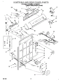 02 - Controls And Rear Panel parts for Whirlpool Washer LST9355BZ1 from AppliancePartsPros.com