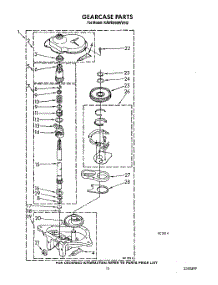 10 - Gearcase parts for Kitchenaid Washer KAWE860WWH2 from AppliancePartsPros.com