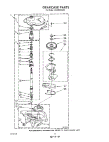 10 - Gearcase parts for Whirlpool Washer LA9200XWN0 from AppliancePartsPros.com