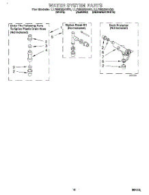 10 - Water System parts for Whirlpool Washer LLR6233AW0 from AppliancePartsPros.com