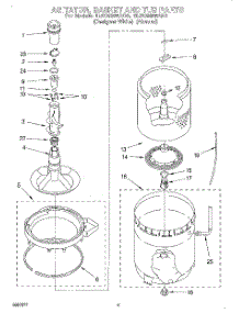 04 - Agitator, Basket And Tub parts for Whirlpool Washer 6LSC9255AQ0 from AppliancePartsPros.com